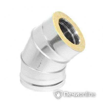 Колено 135° (45°) Теплов и Сухов Отвод Термо 45* ОТ-Р 430-0.5/оцинковка D200/260 в Магнитогорске
