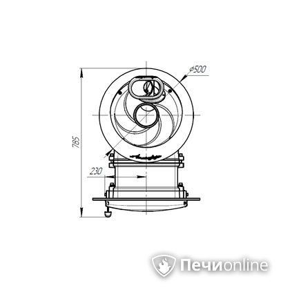 Дровяная печь-каменка Прометалл Атмосфера L ламель Змеевик наборный в Магнитогорске