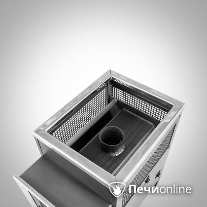 Дровяная банная печь Радуга ПБ-21 (встроенный теплообменник) 6 мм прочистная дверца в Магнитогорске