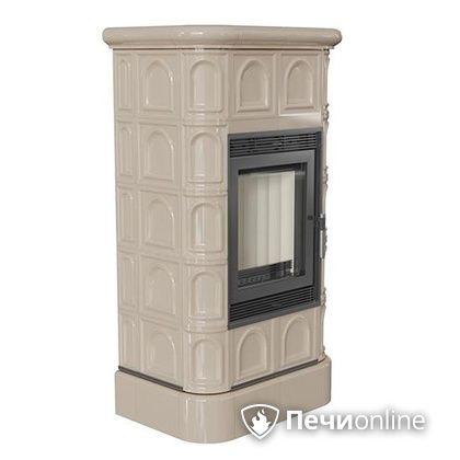 Печь-камин Kratki Blanka 8 kW stove кафельная крем в Магнитогорске